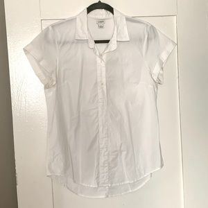 Cute Popover Short Sleeve J. Crew Top